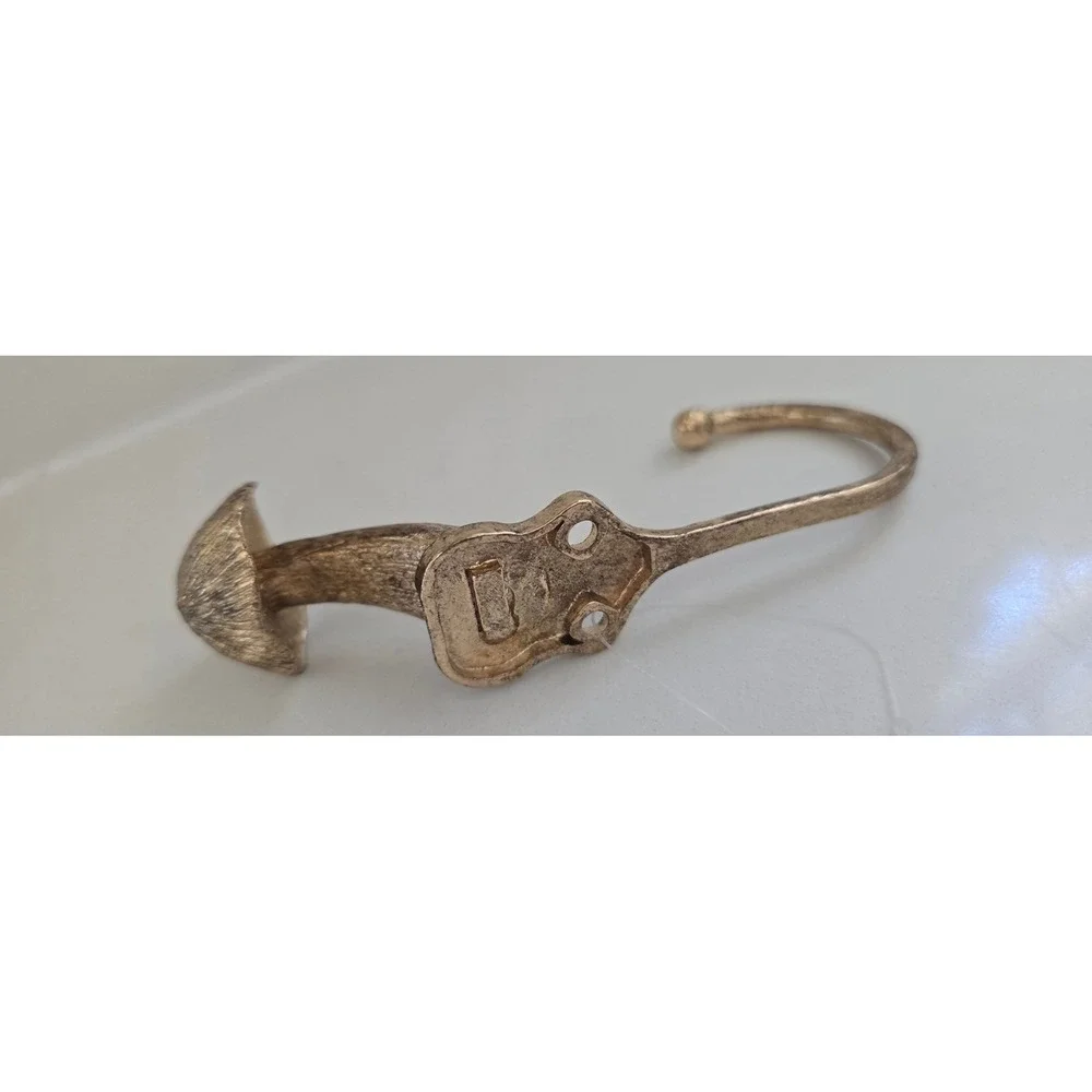 Gold Mushroom Wall Hook Metal Toadstool Decorative Coat Hat Hanger Cottagecore